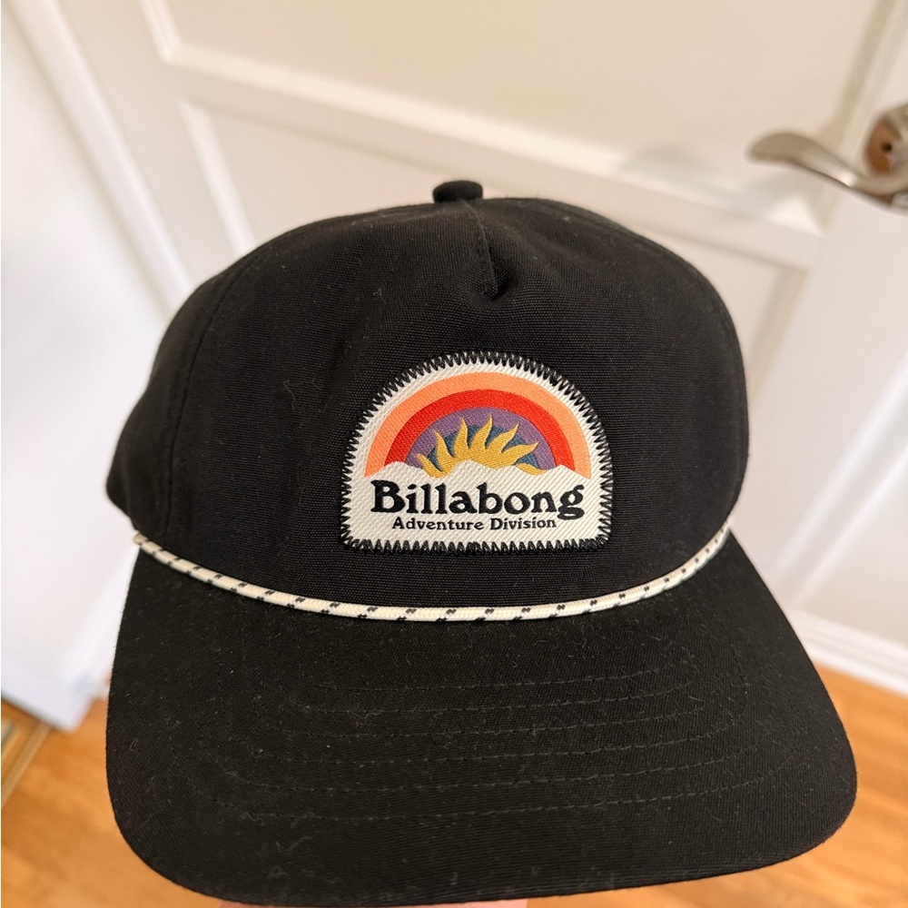 Billabong Black Hat with Colorful Patch